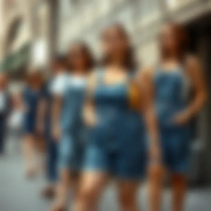 History of Denim Pinafores Historical evolution of denim pinafores