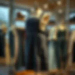 Stylish plus size denim pinafore on a mannequin