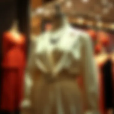 Elegant plus size outfit displayed on a mannequin