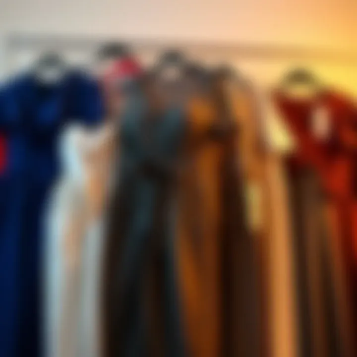 Diverse range of plus size formal rompers displayed together