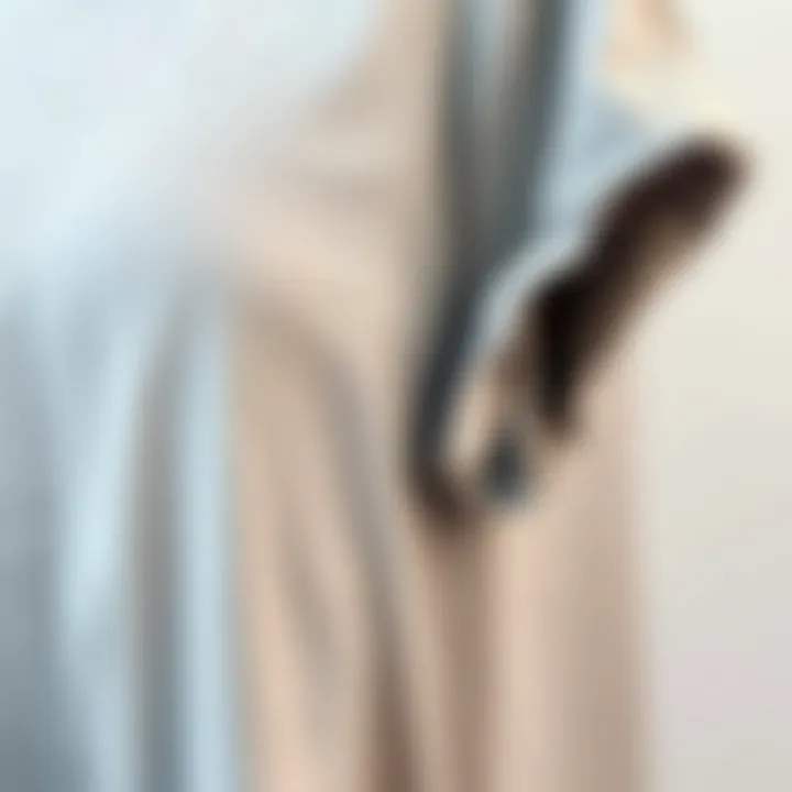 Fabric Textures of Long T-Shirts Close-up of fabric textures showcasing variety in plus size long t-shirts