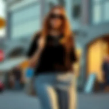 Chic Styling with Long T-Shirts Stylish plus size long t-shirt paired with accessories for a chic look