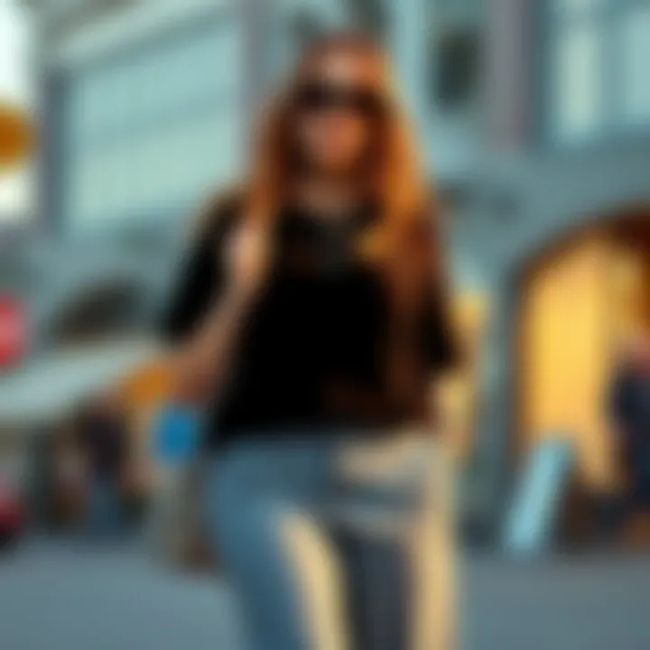 Chic Styling with Long T-Shirts Stylish plus size long t-shirt paired with accessories for a chic look