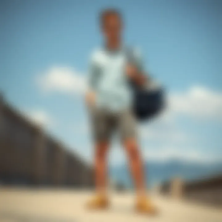 Casual Styling with Raw Hem Shorts Casual outfit featuring raw hem shorts