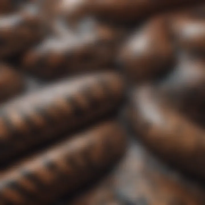 Close-up of intricate snake skin pattern