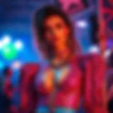 Vibrant Sparkle Rave Outfit Vibrant sparkle rave outfit showcasing shimmering fabrics and intricate designs