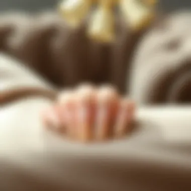 Elegant Tapered Square Design Elegant tapered square press-on nails showcased on a stylish background