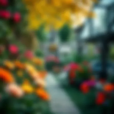 Colorful Garden Setting A colorful garden setting perfect for portrait photography