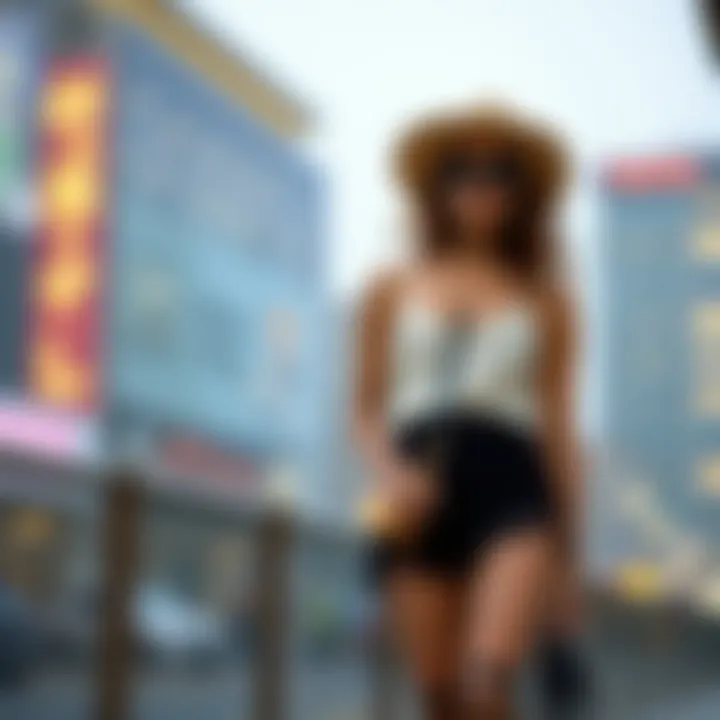 Contemporary Fashion Elements with Fish Net Skirt Stylish fish net mini skirt paired with contemporary fashion elements