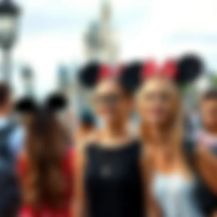 Community Spirit in Disney Fashion A group of Disney enthusiasts wearing matching ears at a theme park