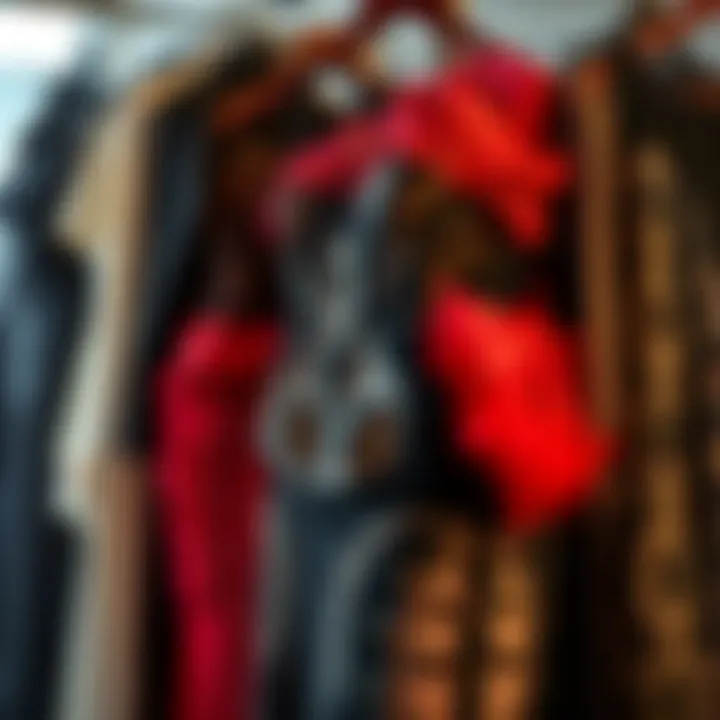 Material Diversity in Goth Bodycon Fashion An array of goth bodycon dresses in various fabrics and textures, highlighting material diversity.