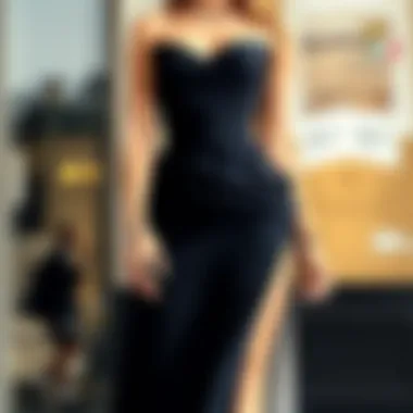 Accessorizing a High-Slit Gown Stylish accessories complementing a high-slit gown for a glamorous look