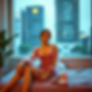 Chic Styling for Modern Aesthetics Chic outfit styling with see-through sleepwear dresses for modern aesthetics