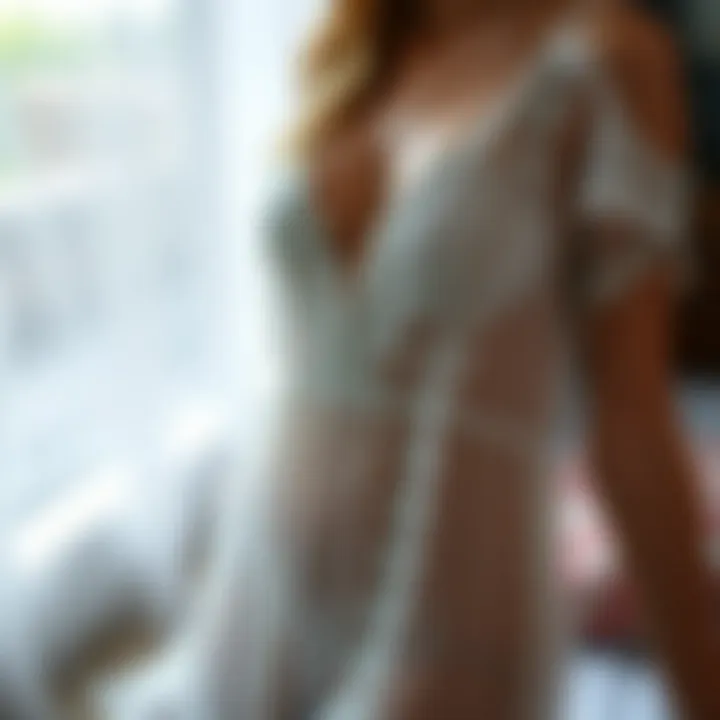 Elegant Lace Details in Sleepwear Elegant see-through sleepwear dress showcasing intricate lace details