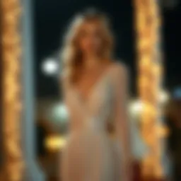 Exploring the Allure of the Surplice Neck Glitter Belted Maxi Dress Introduction