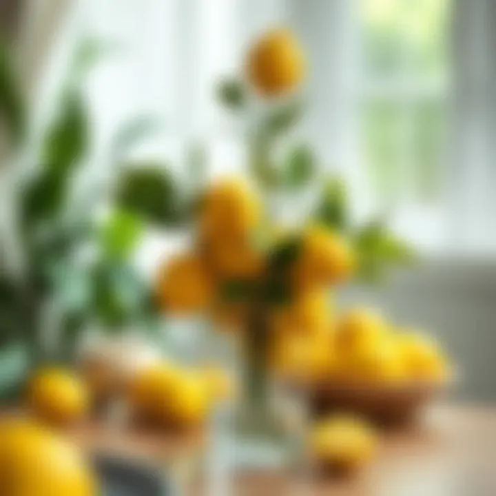 Innovative DIY Decor with Faux Lemons Creative DIY project showcasing faux lemons in a decorative vase