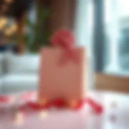 Elegant and creative gift bag arrangement for a special occasion