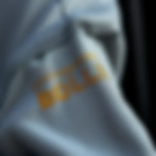 Close-up view of Bolle sweatshirt fabric showcasing texture and quality