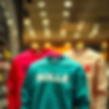 Color Variations of Bolle Sweatshirt Different color options of Bolle sweatshirt displayed together