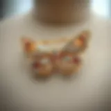 Elegant butterfly pin clasp design showcasing intricate detailing