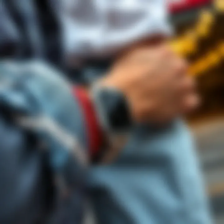 Integrating Style with Everyday Fashion Cow print Apple Watch band paired with casual outfit