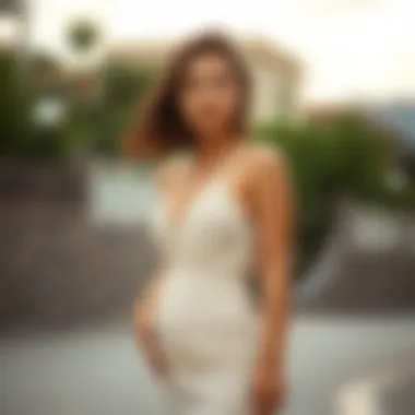 Versatile styling options for the criss cross backless cami dress