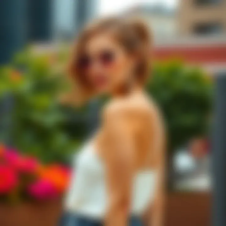Outfit Combinations with Criss Cross Tie Back Tank Top Stylish outfit combinations featuring the criss cross tie back tank top