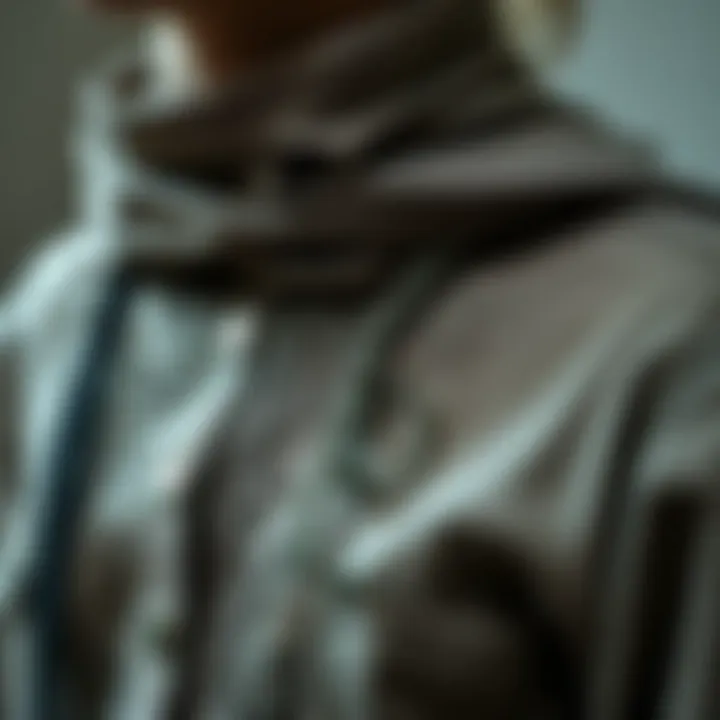 Intricate Details of Long Narrow Canvases Close-up of a long narrow canvas garment showcasing intricate details