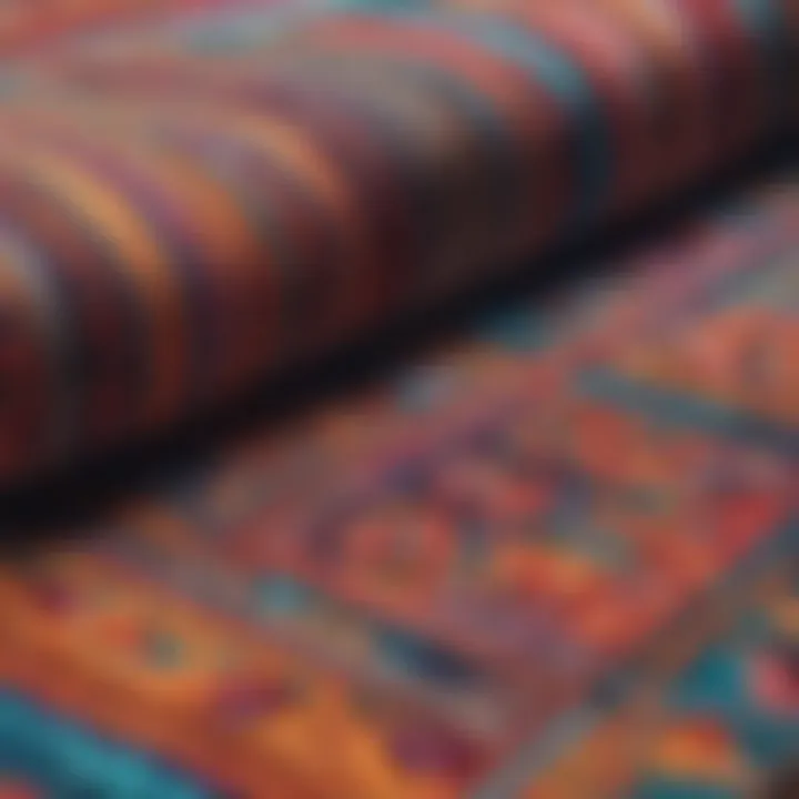 Selection of traditional Mexican fabrics highlighting unique textures and patterns