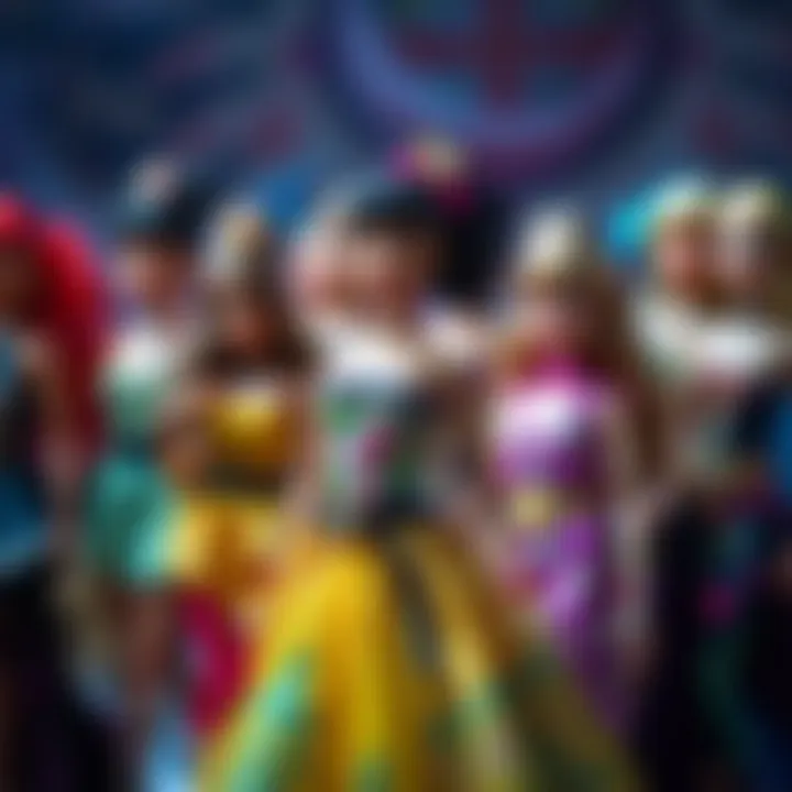 Vibrant Doll Clothing Collection Vibrant collection of doll clothing showcasing intricate designs