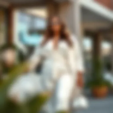 Chic All-White Ensemble Chic plus size all-white ensemble featuring stylish accessories and bold statement pieces