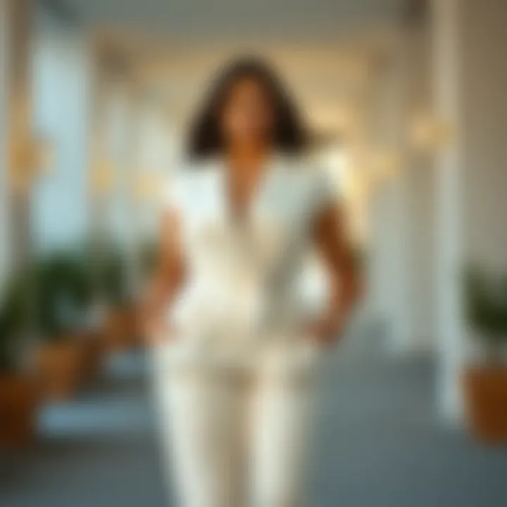Sophisticated All-White Jumpsuit Sophisticated all-white jumpsuit showcasing modern design with flattering fit