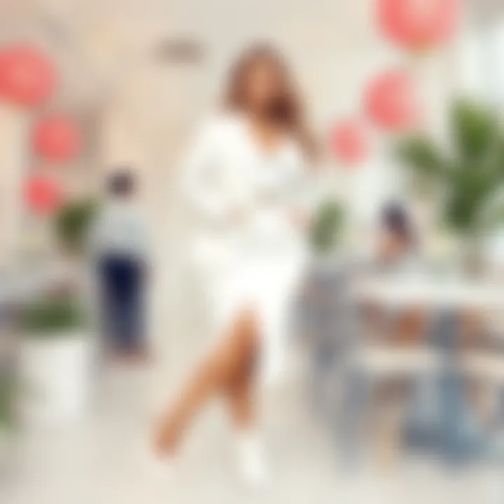 Trendy All-White Outfit Trendy all-white outfit suitable for various party settings, emphasizing versatility