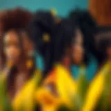A vibrant display of various short braided wig styles showcasing intricate patterns and textures.