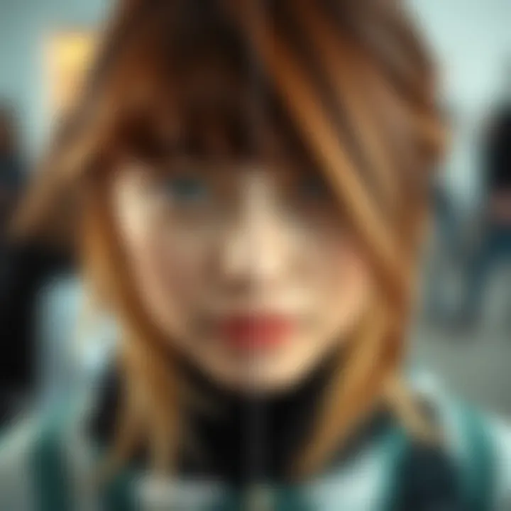 Before and after treatment results from using a split ends machine