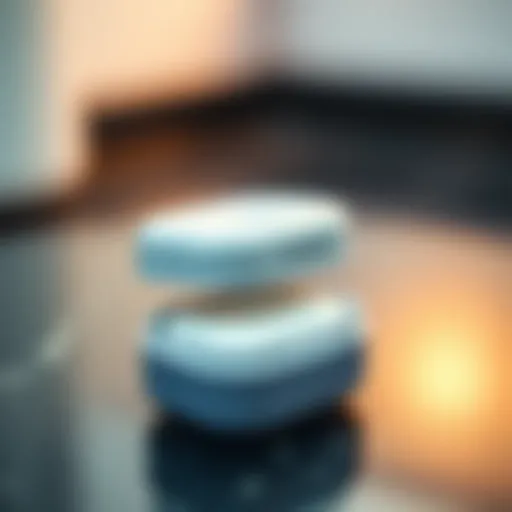 Sleek and Portable Soap Container A compact travel size soap container displaying its sleek design and portability.