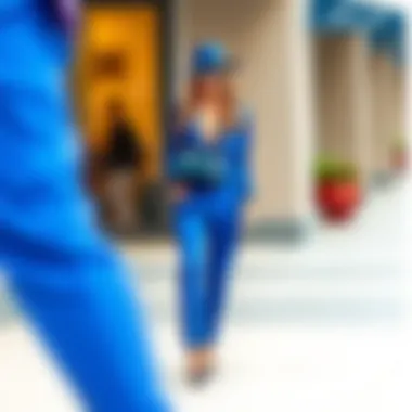 Fashionable styling options for royal blue pants set