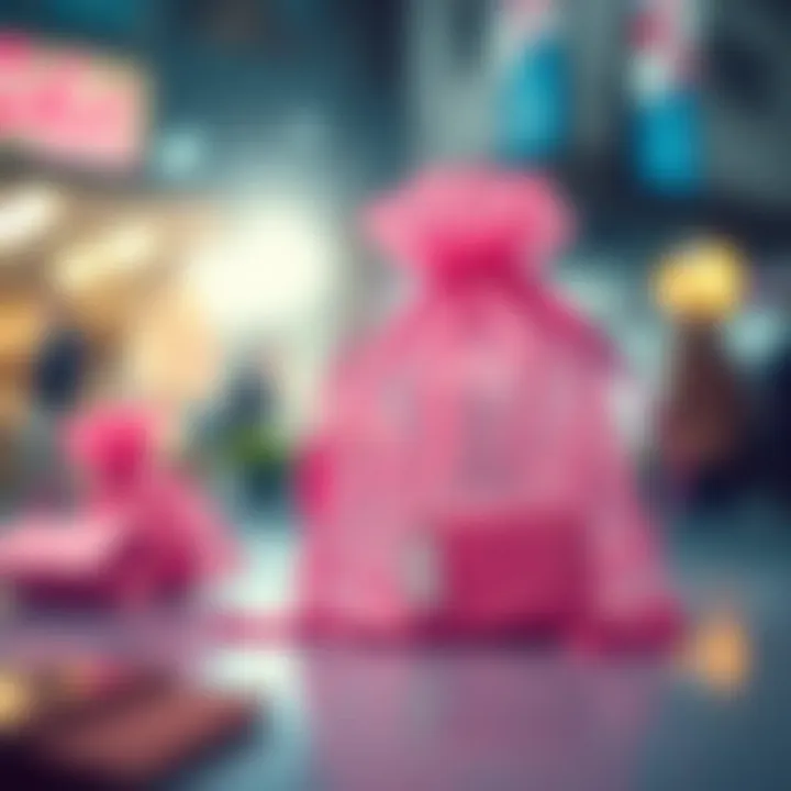 Care Tips for Pink Organza Bags Showcasing care tips for maintaining pink organza bags