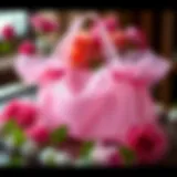 Elegant Pink Organza Bag Elegant pink organza bag featured in a stylish arrangement