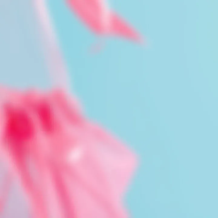 Intricate Design on Pink Organza Bag Close-up of intricate design on a pink organza bag