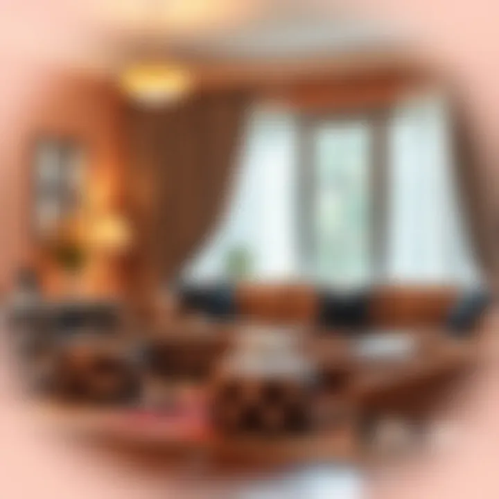 Elegant home decor showcasing polka dot minky fabric in a cozy setting