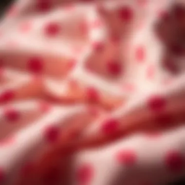 Maintenance tips for caring for polka dot minky fabric displayed visually