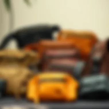 Variety of Unisex Belt Bag Styles Different styles of unisex belt bags displayed together