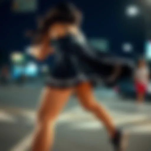 Dynamic Workout Skirt Set Dynamic workout skirt set in motion