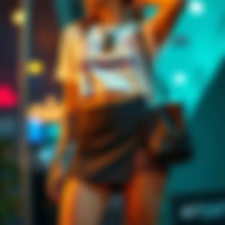 Chic Workout Skirt Set Stylish workout skirt set with accessories