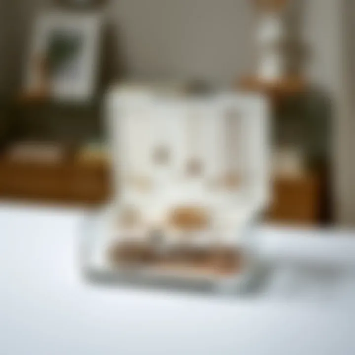 Sophisticated Jewelry Display Elegant transparent jewelry box showcasing an array of necklaces and bracelets.