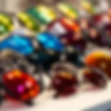 Variety of Cycling Glasses Various cycling glasses displayed in a creative arrangement