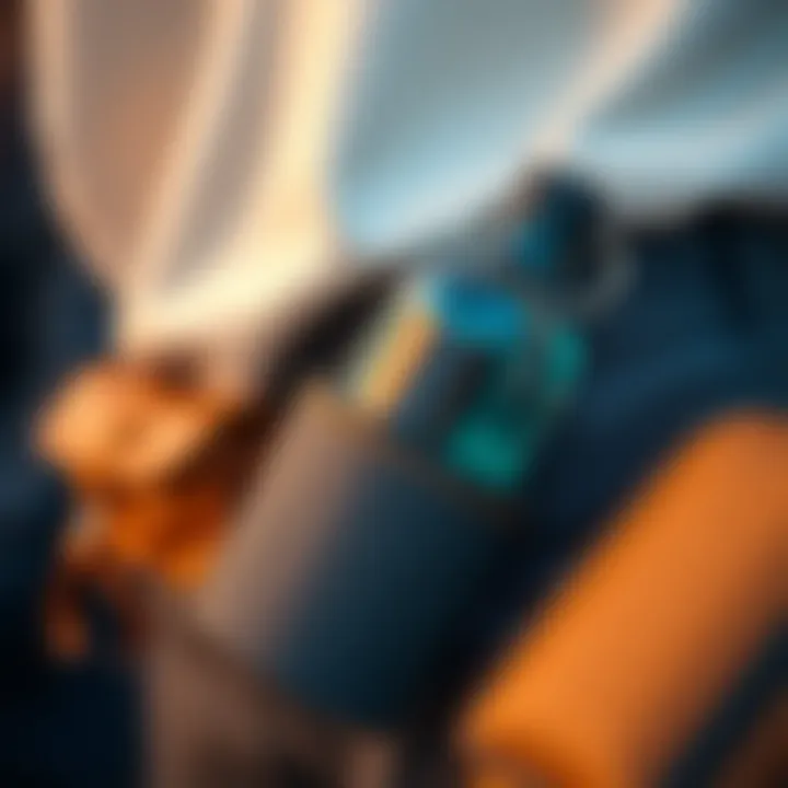 Material Innovation in Belt Bags Close-up of materials used in belt bags