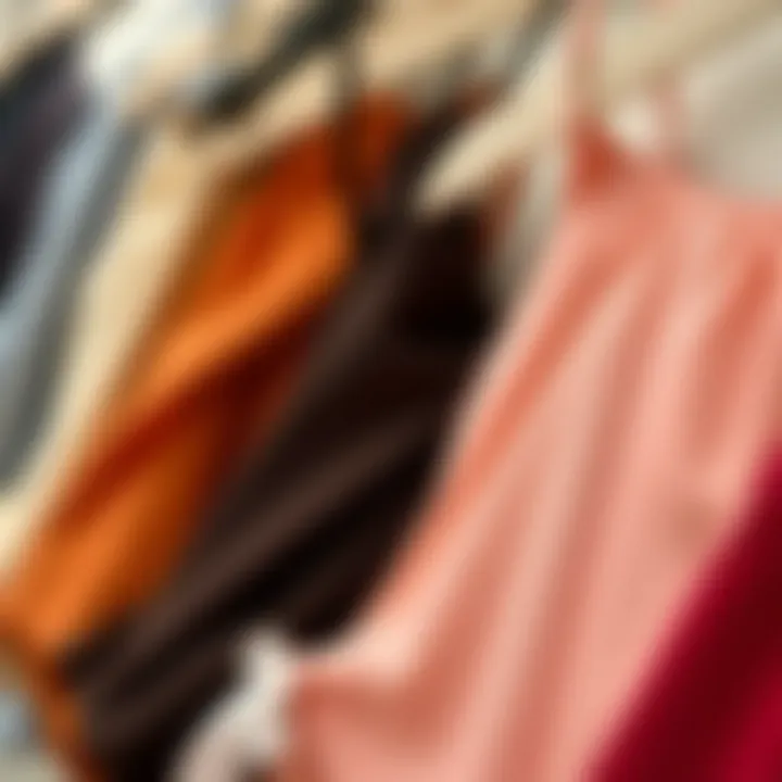 Diverse Fabric Choices for Camisoles Collage of fabric swatches for camisoles