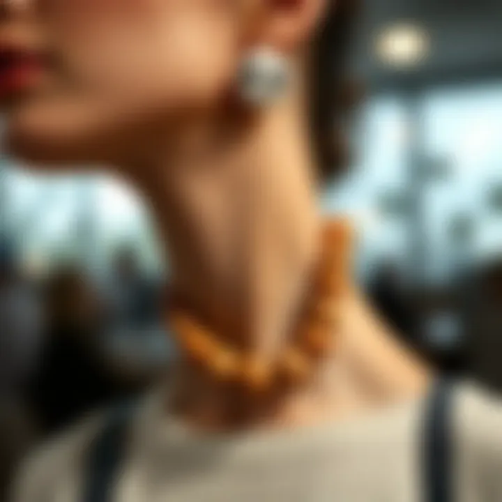 Modern Fashion Accessories with Wood Beads Stylish fashion accessories incorporating 16 mm wood beads in a modern design